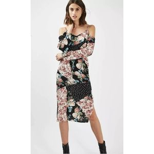 Topshop Patchwork Cold Shoulder Festival Boho